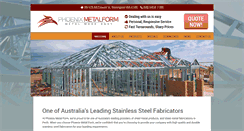 Desktop Screenshot of phoenixmetal.com.au